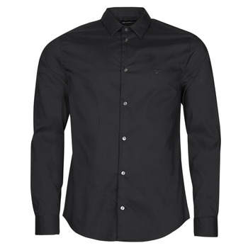 Kleidung Herren Langärmelige Hemden Emporio Armani 8N1C09 Schwarz