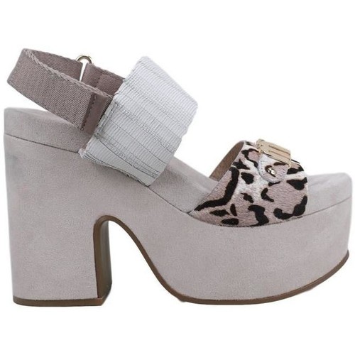 Mou HH SANDAL METALLIC LOGO ( 03B) Grau
