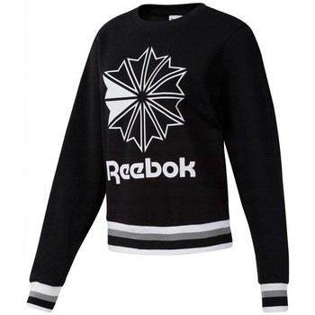 Kleidung Damen Sweatshirts Reebok Sport CL FT Big Logo Crew Schwarz