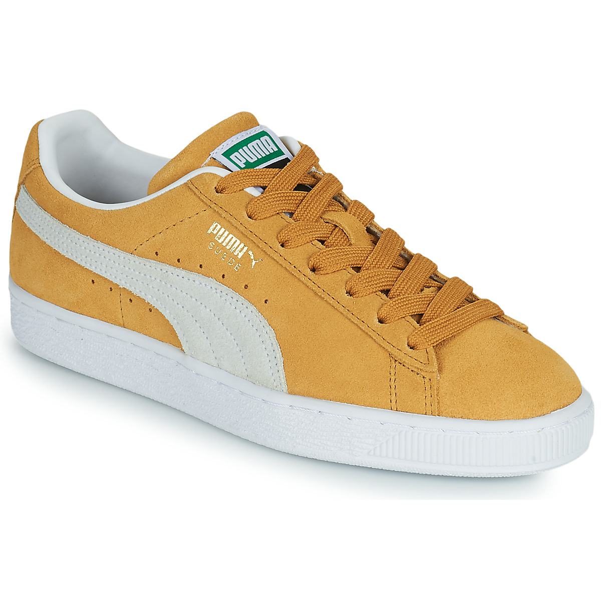 Schuhe Herren Sneaker Low Puma SUEDE Gelb / Weiss