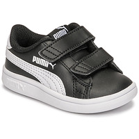 Schuhe Kinder Sneaker Low Puma SMASH INF Schwarz / Weiss