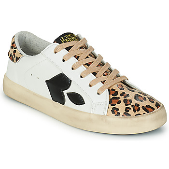 Schuhe Damen Sneaker Low Le Temps des Cerises AUSTIN Weiss / Leopard