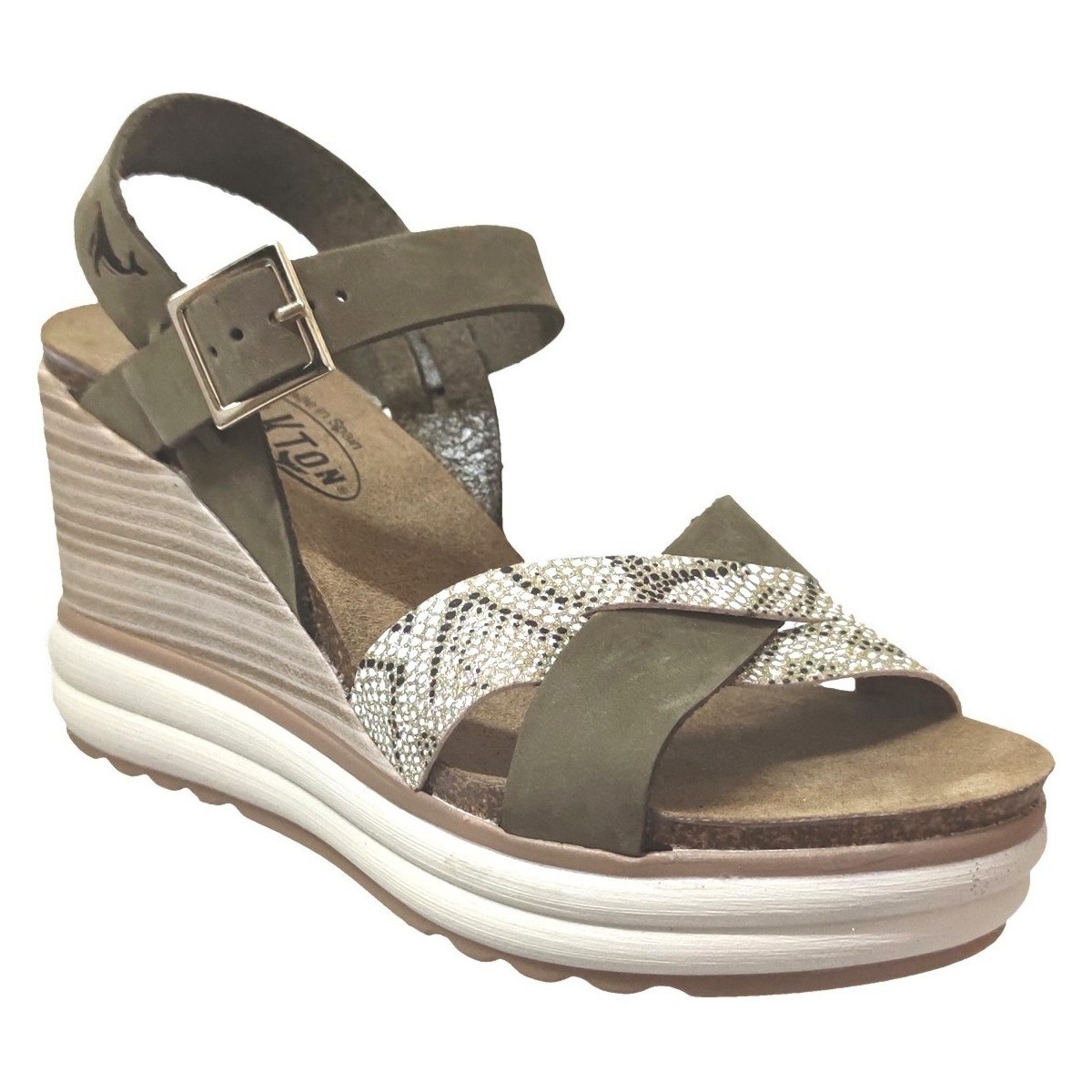 Schuhe Damen Sandalen / Sandaletten Plakton Plantio Grün