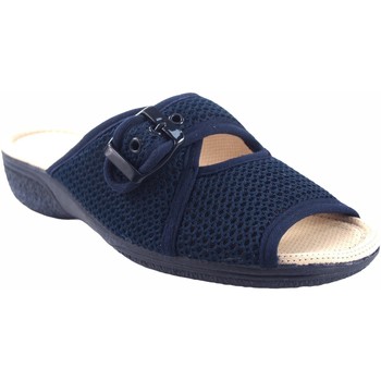 Schuhe Damen Sandalen / Sandaletten Berevere Zarte Füße Dame  v 6075 blau Blau