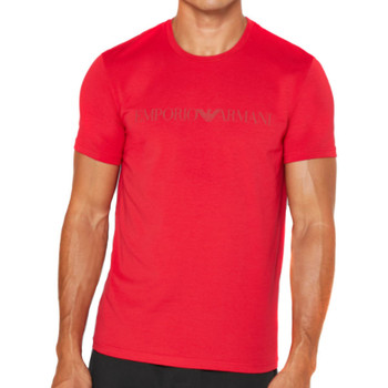 Kleidung Herren T-Shirts Emporio Armani Logo crew neck Rot