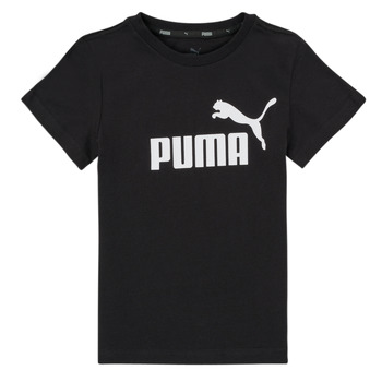Kleidung Jungen T-Shirts Puma ESSENTIAL LOGO TEE Schwarz