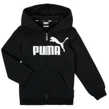 Kleidung Jungen Sweatshirts Puma ESSENTIAL BIG LOGO FZ HOODIE Schwarz