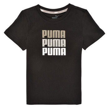 Kleidung Mädchen T-Shirts Puma ALPHA TEE Schwarz