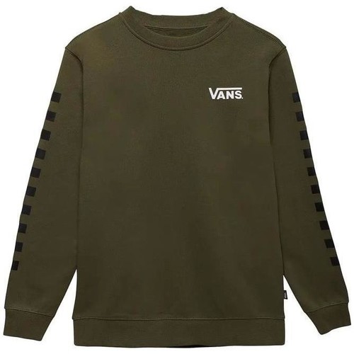 Kleidung Jungen Pullover Vans Sweatshirt By Exposition Check Crew Grape Leaf/Black Grün