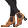 Schuhe Damen Low Boots Adige FANY V11 VELOURS HAVANE Braun