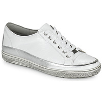 Schuhe Damen Sneaker Low Caprice 23654 Weiss / Silbern