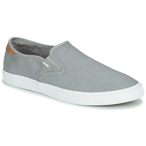 Schuhe Herren Leinen-Pantoletten mit gefloch Toms BAJA Drizzle / Grau 