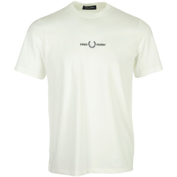 Kleidung Herren T-Shirts Fred Perry Embroidered T-Shirt Beige