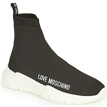 Schuhe Damen Sneaker High Love Moschino JA15343G1D Schwarz
