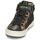 Schuhe Mädchen Sneaker High Geox KALISPERA Schwarz / Leopard