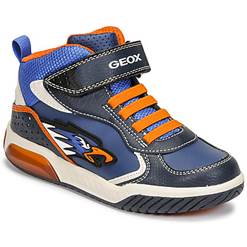 Schuhe Jungen Sneaker High Geox INEK Blau / Orange