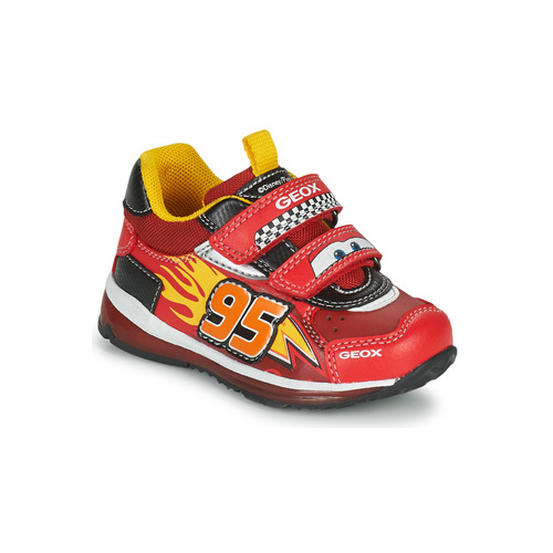 Schuhe Jungen Sneaker Low Geox TODO Rot / Gelb