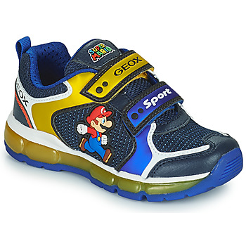 Schuhe Jungen Sneaker Low Geox ANDROID Blau / Gelb