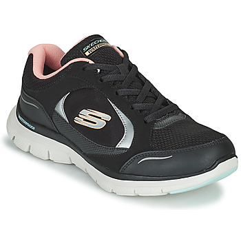 Schuhe Damen Sneaker Low Skechers FLEX APPEAL 4.0 Schwarz / Rose
