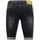 Kleidung Herren 3/4 Hosen & 7/8 Hosen Local Fanatic Kurze Jeans Shorts Schwarz
