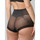 Unterwäsche Damen Shapewears Luna Schlankheits-Slip mit hoher Taille aus Mesh 26 cm Sculpt Schwarz