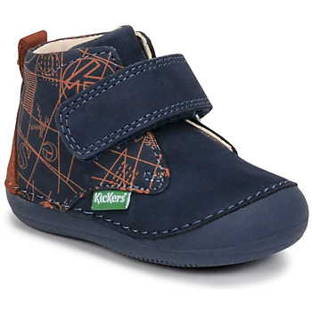 Schuhe Jungen Boots Kickers SABIO Blau