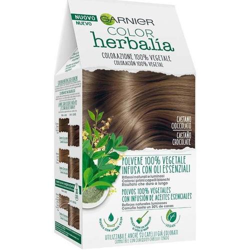 Beauty Damen Haarfärbung Garnier Herbalia Color 100% Pflanzlich kastanienschokolade 140 Gr 