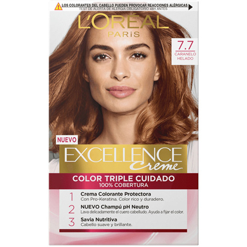 Beauty Damen Haarfärbung L'oréal Excellence Cremefarbstoff 7.7-eiskaramell 