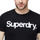 Kleidung Herren T-Shirts Superdry Classic logo Schwarz