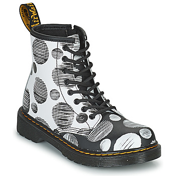 Schuhe Kinder Boots Dr Martens 1460 J Weiss / Grau