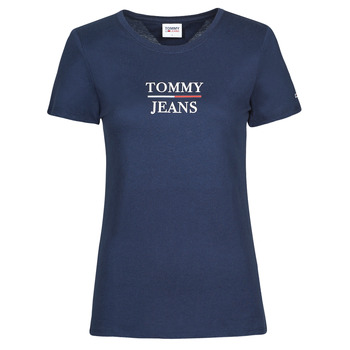 Kleidung Damen T-Shirts Tommy Jeans TJW SKINNY ESSENTIAL TOMMY T SS Marine
