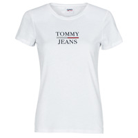 Kleidung Damen T-Shirts Tommy Jeans TJW SKINNY ESSENTIAL TOMMY T SS Weiss