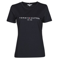 Kleidung Damen T-Shirts Tommy Hilfiger HERITAGE HILFIGER CNK RG TEE Marine
