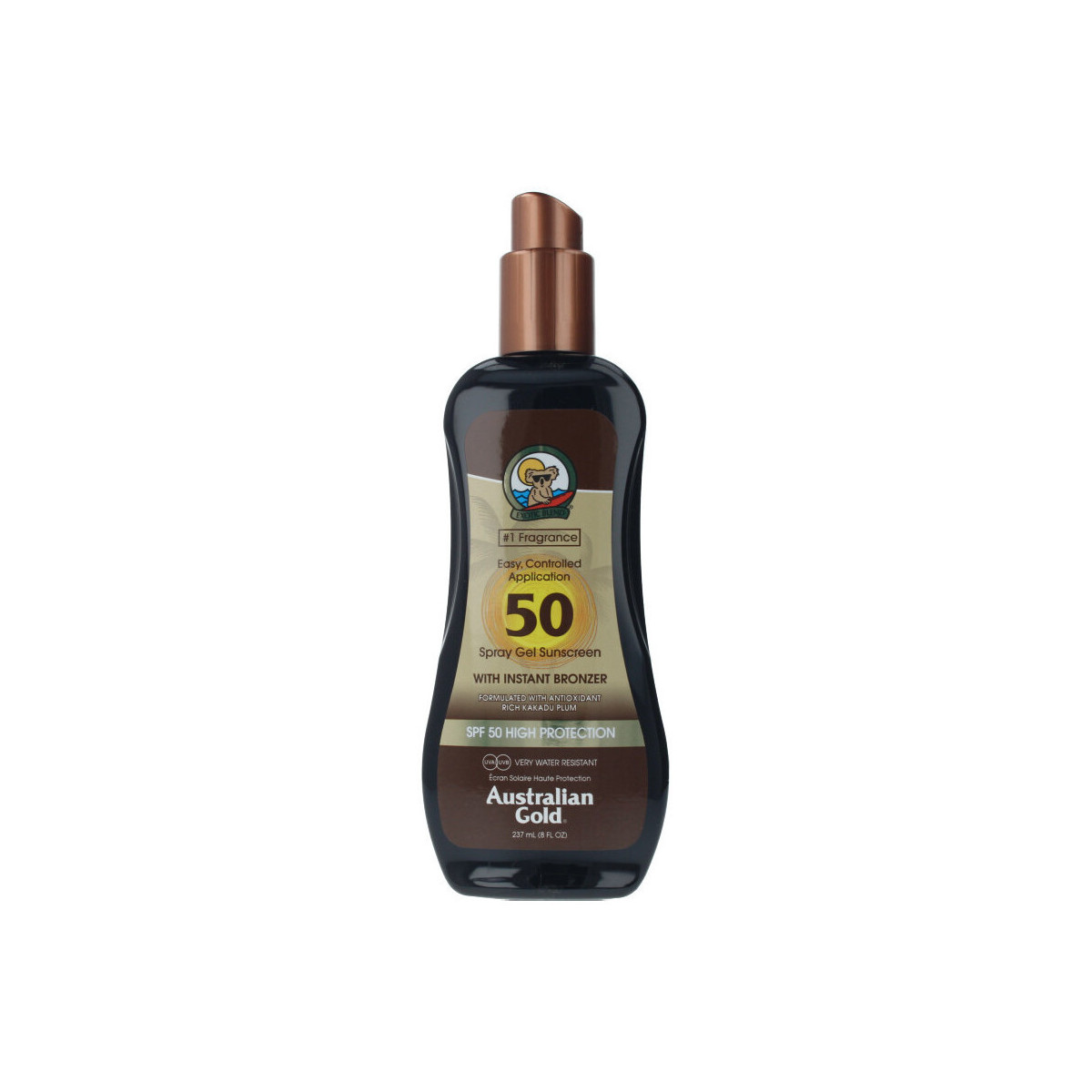 Beauty Sonnenschutz & Sonnenpflege Australian Gold Sunscreen Spf50 Spray Gel With Instant Bronzer 