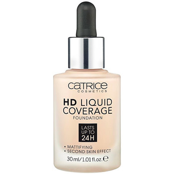 Beauty Damen Make-up & Foundation  Catrice Hd Liquid Coverage Foundation Lasts Up To 24h 010-light Bei 