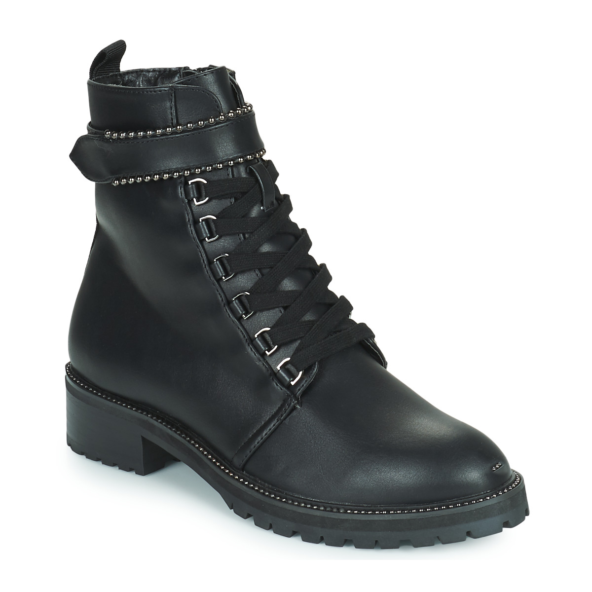 Schuhe Damen Boots The Divine Factory LH2247B Schwarz