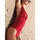 Kleidung Damen Badeanzug Admas Einteiliger Badeanzug mit gekreuzten Beinen Cruisery Rot