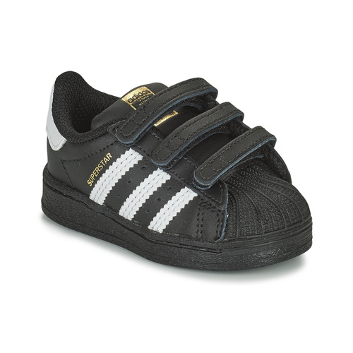 Schuhe Kinder Sneaker Low adidas Originals SUPERSTAR CF I Schwarz / Weiss