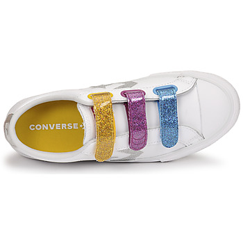 Converse STAR PLAYER 3V GLITTER TEXTILE OX Weiss / Multicolor
