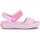 Schuhe Mädchen Sandalen / Sandaletten Crocs Crocband Sandal Kids12856-6GD Rosa