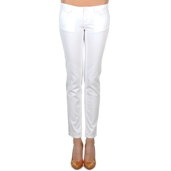 Calvin Klein Jeans JEAN BLANC BORDURE ARGENTEE Weiss