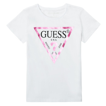 Kleidung Mädchen T-Shirts Guess SECRA Weiss