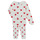 Kleidung Mädchen Pyjamas/ Nachthemden Petit Bateau CASSANDRE Weiss / Rot