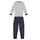 Kleidung Kinder Pyjamas/ Nachthemden Petit Bateau TECHI Weiss / Blau