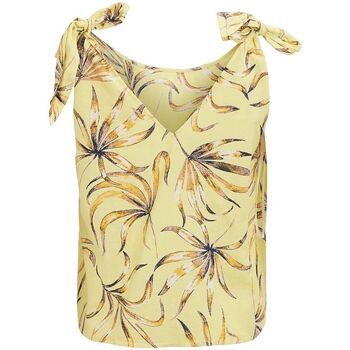 Kleidung Damen Tops / Blusen Vila Solana Bow Strap Top - Yellow Iris Gelb