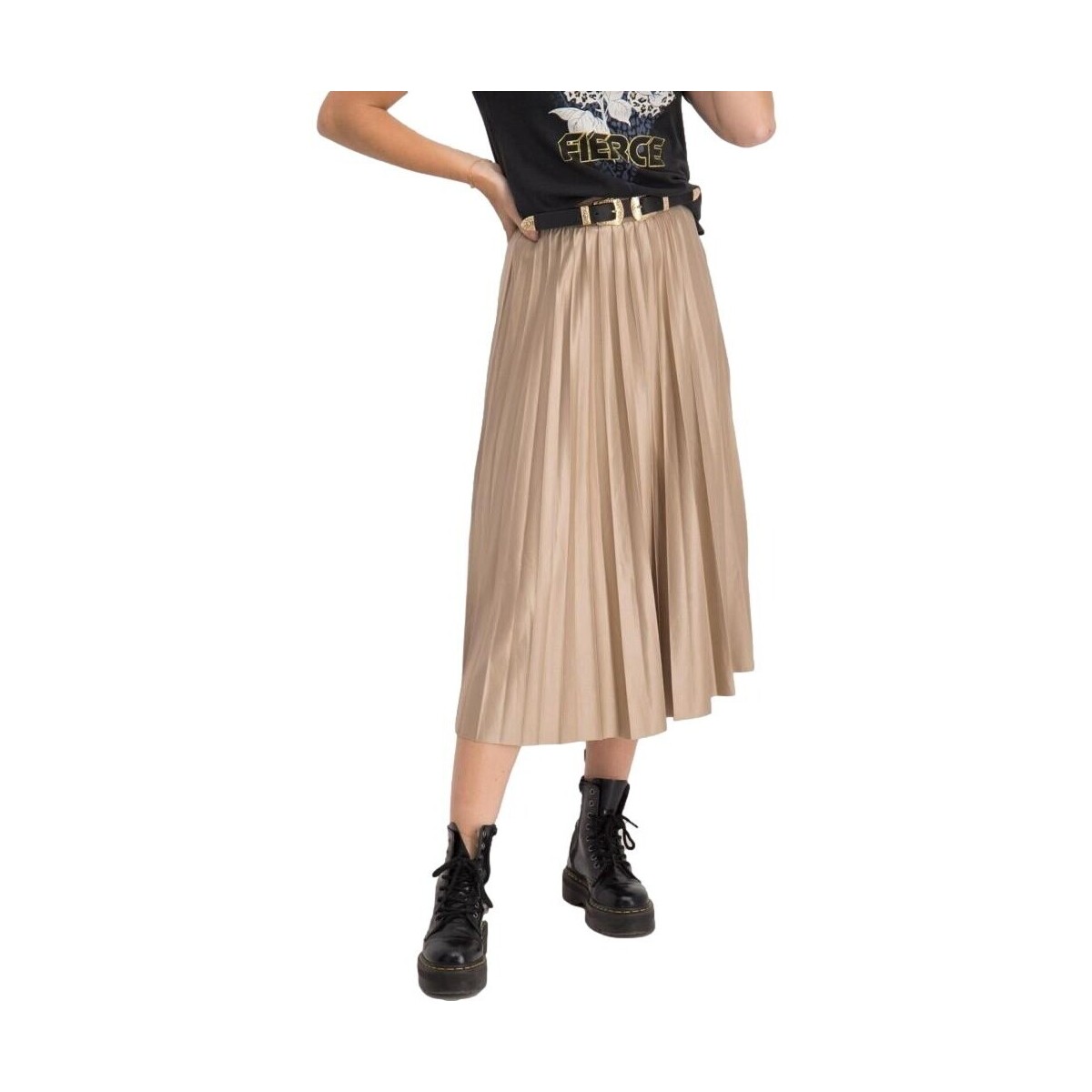 Kleidung Damen Röcke Vila Nitban Midi Skirt - Sand Shell Beige
