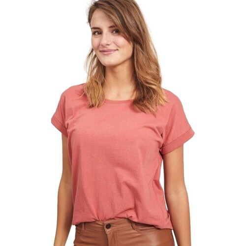 Kleidung Damen Sweatshirts Vila Dreamers T-Shirt - Dusty Cedar Rosa