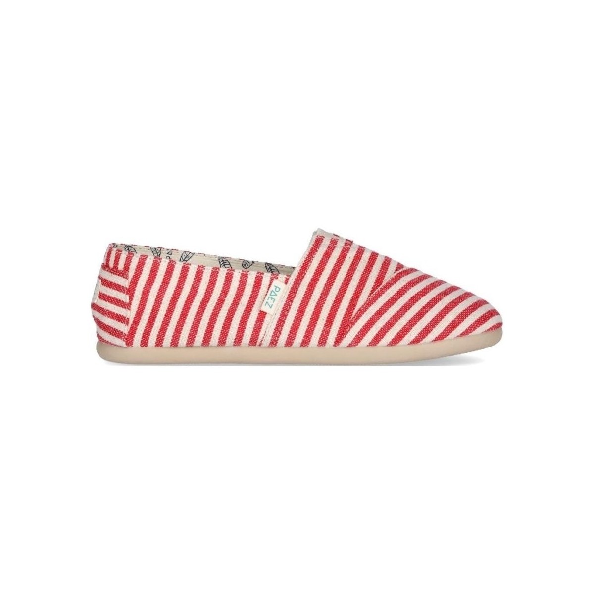 Schuhe Damen Leinen-Pantoletten mit gefloch Paez Gum Classic W - Surfy UK Rot