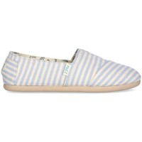 Schuhe Damen Leinen-Pantoletten mit gefloch Paez Gum Classic W - Surfy Lurex Light Blue Multicolor