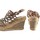 Schuhe Damen Multisportschuhe Olivina Damensandale BEBY 19063 beige Weiss